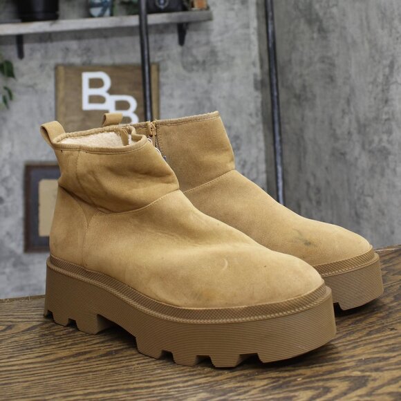 Universal Thread Womens Rowland Winter Boots 88912212 Tan Brown 11M - Picture 1 of 9